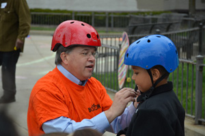 Attorney David White at Boston Bikes Event