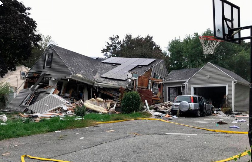 lawrence home explosion on chickering road