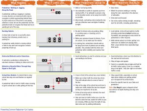 Common Causes of Pedestrian Accidents Graphic - By FHWA